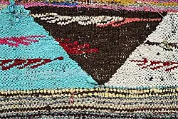 Marokkaanse Berber tapijt Boucherouite 135 x 235 cm
