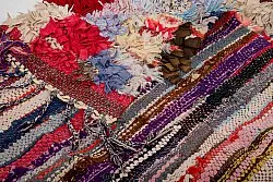 Marokkaanse Berber tapijt Boucherouite 380 x 105 cm