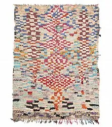 Marokkaanse Berber tapijt Boucherouite 205 x 145 cm