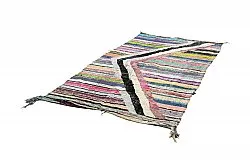 Marokkaanse Berber tapijt Boucherouite 135 x 240 cm