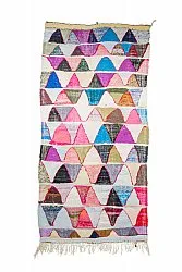 Marokkaanse Berber tapijt Boucherouite 135 x 275 cm