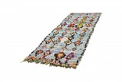 Marokkaanse Berber tapijt Boucherouite 290 x 95 cm