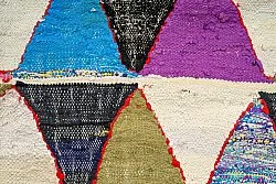 Marokkaanse Berber tapijt Boucherouite 135 x 275 cm