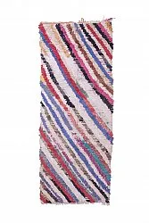 Marokkaanse Berber tapijt Boucherouite 250 x 100 cm