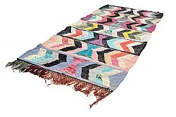 Marokkaanse Berber tapijt Boucherouite 130 x 290 cm
