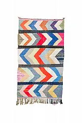 Marokkaanse Berber tapijt Boucherouite 135 x 250 cm