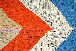 Marokkaanse Berber tapijt Boucherouite 135 x 250 cm