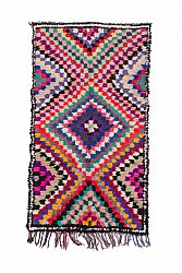 Marokkaanse Berber tapijt Boucherouite 225 x 125 cm