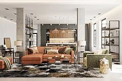 Wilton - Flores (zwart/bruin/wit)