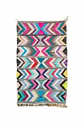 Marokkaanse Berber tapijt Boucherouite 145 x 270 cm