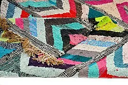 Marokkaanse Berber tapijt Boucherouite 145 x 270 cm