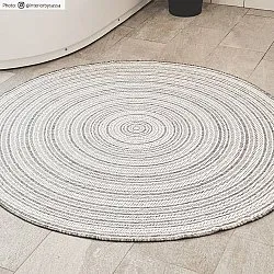Rond vloerkleed - Brussels Weave (grijs)