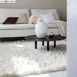 Wollen-vloerkleed - Aliste Wool Shaggy (snow white)