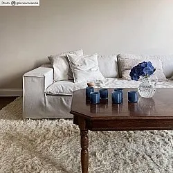 Wollen-vloerkleed - Aliste Wool Shaggy (alabaster gleam)