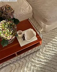 Hoogpolig vloerkleed - Monti (offwhite)