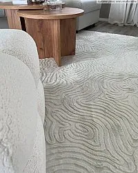 Hoogpolig vloerkleed - Amora (offwhite)