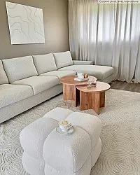 Hoogpolig vloerkleed - Amora (offwhite)