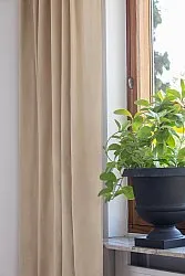 Katoenen gordijn Anja (beige)