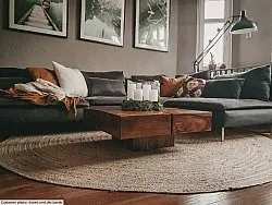 Ronde vloerkleden - San Francisco (jute)