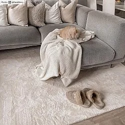 Hoogpolig vloerkleed - Aranga Super Soft Fur (beige)