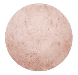 Ronde vloerkleden - Aranga Super Soft Fur (roze)