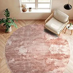 Ronde vloerkleden - Aranga Super Soft Fur (roze)