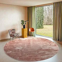 Ronde vloerkleden - Aranga Super Soft Fur (roze)