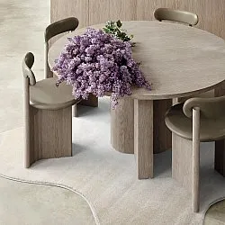 Asymmetrisch Golvend Shaggy Vloerkleed - Aranga Super Soft Fur (beige)