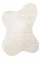 Asymmetrisch Golvend Shaggy Vloerkleed - Aranga Super Soft Fur (beige)