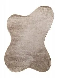 Asymmetrisch Golvend Shaggy Vloerkleed - Aranga Super Soft Fur (bruin)