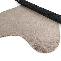 Asymmetrisch Golvend Shaggy Vloerkleed - Aranga Super Soft Fur (bruin)