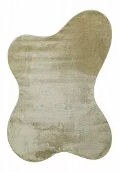 Asymmetrisch Golvend Shaggy Vloerkleed - Aranga Super Soft Fur (lichtgroen)