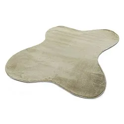 Asymmetrisch Golvend Shaggy Vloerkleed - Aranga Super Soft Fur (lichtgroen)