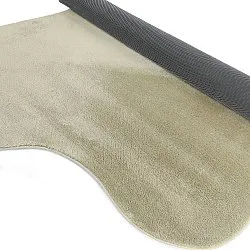 Asymmetrisch Golvend Shaggy Vloerkleed - Aranga Super Soft Fur (lichtgroen)