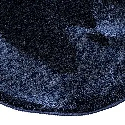 Asymmetrisch Golvend Shaggy Vloerkleed - Aranga Super Soft Fur (donkerblauw)