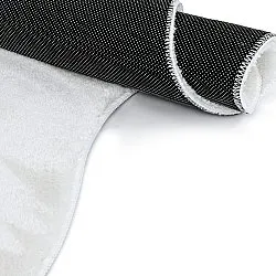 Asymmetrisch Golvend Shaggy Vloerkleed - Aranga Super Soft Fur (wit)