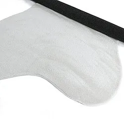 Asymmetrisch Golvend Shaggy Vloerkleed - Aranga Super Soft Fur (wit)