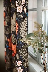 Katoenen gordijn - Poppy (zwart)