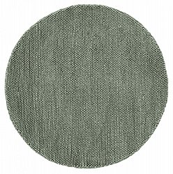 Ronde vloerkleden - Avafors Wool Bubble (grijs/groen)