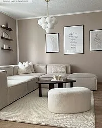 Wollen-vloerkleed - Avafors Wool Bubble (beige)