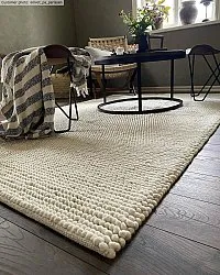 Wollen-vloerkleed - Avafors Wool Bubble (beige)