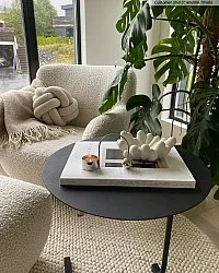 Ronde vloerkleden - Avafors Wool Bubble (beige)