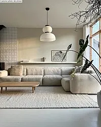 Wollen-vloerkleed - Avafors Wool Bubble (beige)