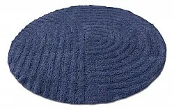 Ronde Badmat - Embla (blauw)