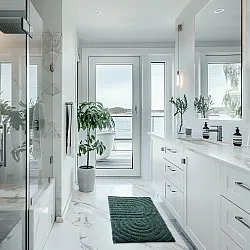 Badmat - Embla (donkergroen)