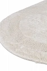 Ovale badmat - Nila (gebroken wit)