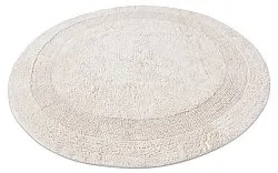 Ronde Badmat - Nila (gebroken wit)