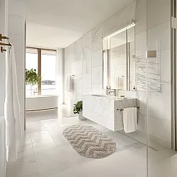 Ovale badmat - Tressa (beige)