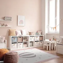 Kindervloerkleed - Alone Balloon (roze)