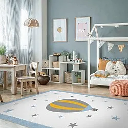 Kindervloerkleed - Alone Balloon (blauw)